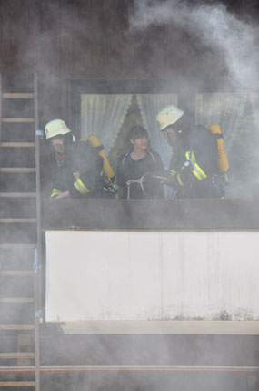 Personenrettung vom Balkon