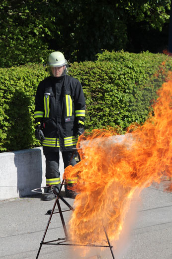 Vorführung Fettbrand
